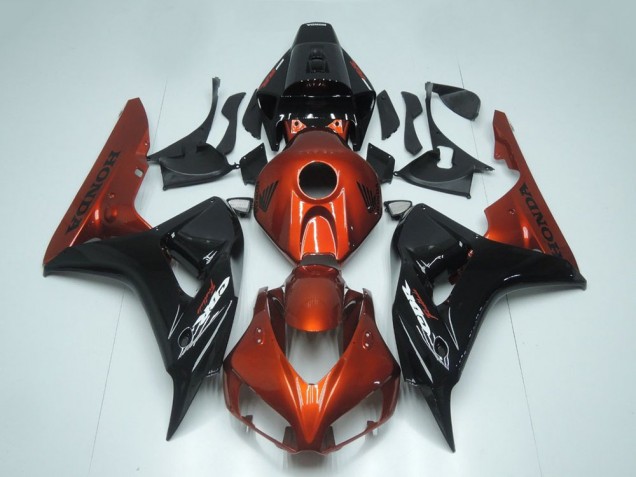 2006-2007 Honda CBR1000RR Motorcycle Fairing - Red Glossy Black Australia