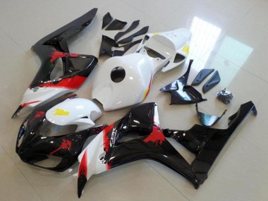 Affordable 2006-2007 Honda CBR1000RR Bike Fairings - White Red Glossy Black Australia