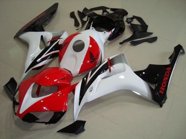 Affordable 2006-2007 Honda CBR1000RR Motorcycle Fairings Kit - White Red Glossy Black Australia