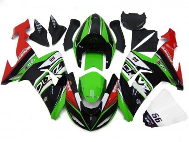 Affordable 2006-2007 Kawasaki ZX10R Motorcycle Fairings - Green White Red Black 66 Australia