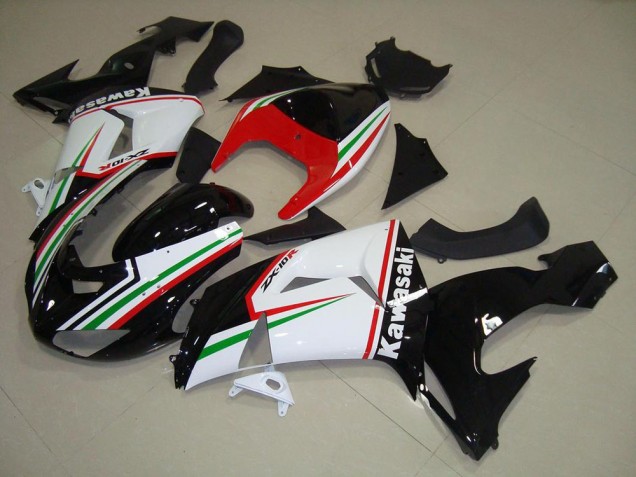 2006-2007 Kawasaki ZX10R Motorcycle Fairings - White Red Black Green Australia