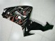 2006-2007 Kawasaki ZX10R Motorcycle Fairing Kits - Glossy Black Red Flame Australia