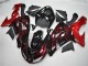 2006-2007 Kawasaki ZX10R Motorcycle Fairing - Glossy Black Red Flame Australia
