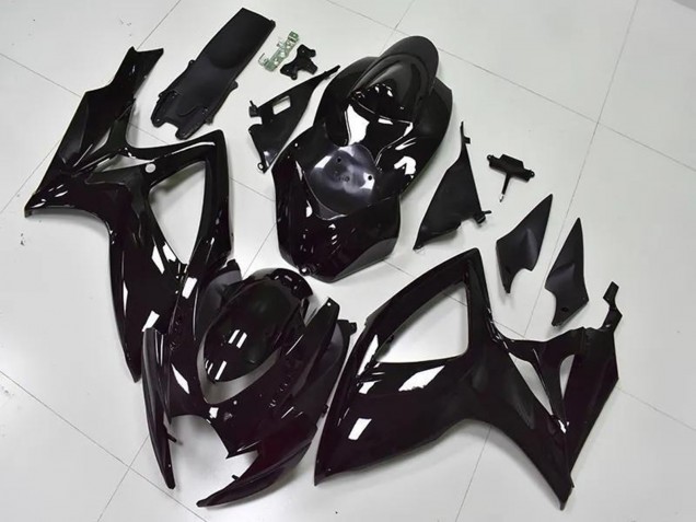 2006-2007 Suzuki GSXR 600/750 Bike Fairings - Glossy Black Australia