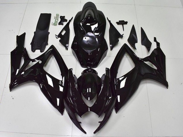 2006-2007 Suzuki GSXR 600/750 Bike Fairings - Glossy Black Australia
