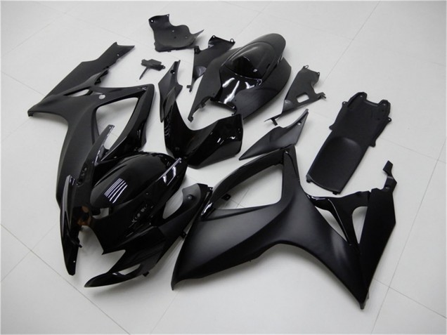 2006-2007 Suzuki GSXR 600/750 Motorcycle Fairings - Matte Black Glossy Black Australia