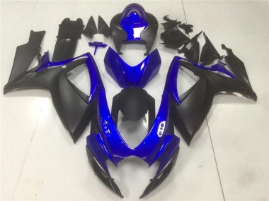 Affordable 2006-2007 Suzuki GSXR 600/750 Motorcycle Fairings - Blue Matte Black Australia