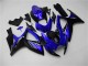 2006-2007 Suzuki GSXR 600/750 Motorcycle Fairings - Blue Glossy Black Australia