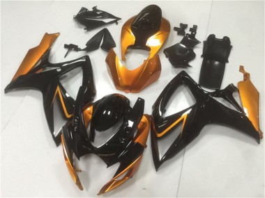 Affordable 2006-2007 Suzuki GSXR 600/750 Motorcycle Fairings - Orange Glossy Black Australia