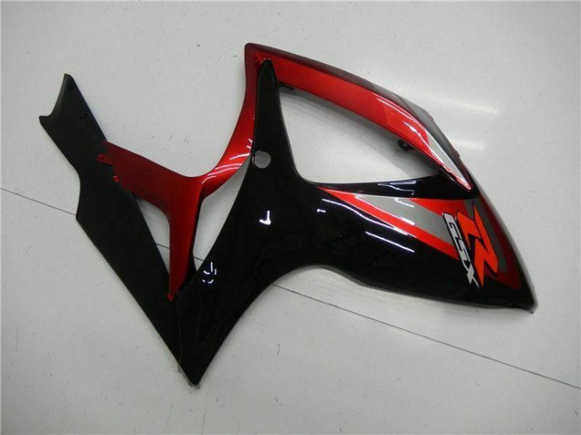 2006-2007 Suzuki GSXR 600/750 Motorcycle Fairing - Red Glossy Black Australia