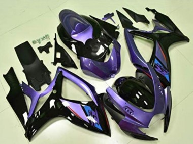Affordable 2006-2007 Suzuki GSXR 600/750 Motorcycle Fairings - Purple Glossy Black Blue Australia