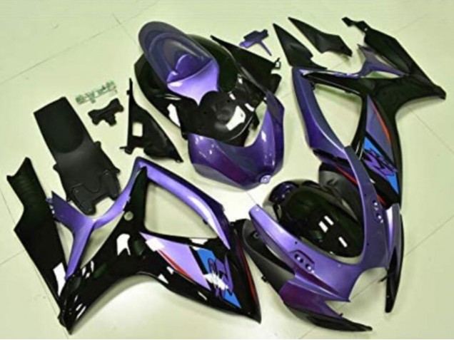 2006-2007 Suzuki GSXR 600/750 Motorcycle Fairings - Purple Glossy Black Blue Australia