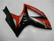 2006-2007 Suzuki GSXR 600/750 Motorcycle Fairings - Red Glossy Black Australia