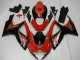 2006-2007 Suzuki GSXR 600/750 Motorcycle Fairings - Red Glossy Black Australia
