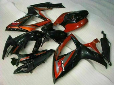 Affordable 2006-2007 Suzuki GSXR 600/750 Motorcycle Fairings - Glossy Black Red Australia