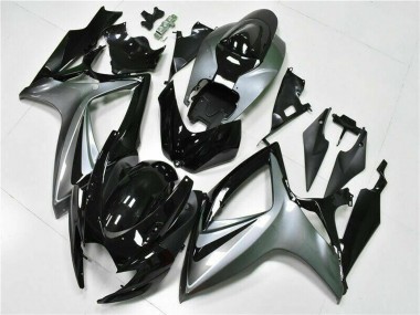 Affordable 2006-2007 Suzuki GSXR 600/750 Motorcycle Fairings - Silver Glossy Black Australia