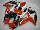 2006-2007 Suzuki GSXR 600/750 Motorcycle Fairings - White Red Glossy Black Stripe Australia