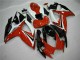 2006-2007 Suzuki GSXR 600/750 Motorcycle Fairings - White Red Glossy Black Stripe Australia