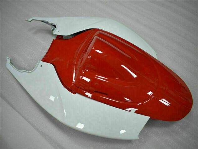 2006-2007 Suzuki GSXR 600/750 Motorcycle Fairings - White Red Glossy Black Stripe Australia