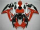 2006-2007 Suzuki GSXR 600/750 Motorcycle Fairings - White Red Glossy Black Stripe Australia