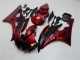 2006-2007 Yamaha YZF R6 Motorcycle Fairing Kits - Red Matte Black Australia
