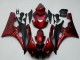 2006-2007 Yamaha YZF R6 Motorcycle Fairing Kits - Red Matte Black Australia