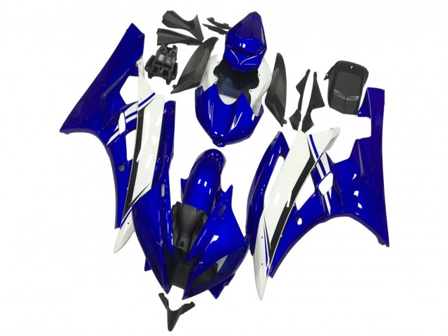 2006-2007 Yamaha YZF R6 Motorcycle Fairings - Blue White Black Australia