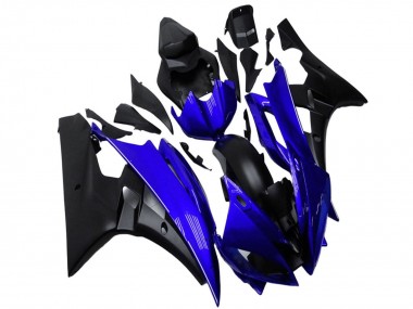 Affordable 2006-2007 Yamaha YZF R6 Motorcycle Fairing - Blue Matte Black Australia