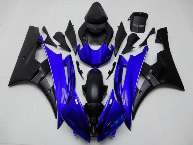 Affordable 2006-2007 Yamaha YZF R6 Motorcycle Fairing - Blue Matte Black Australia