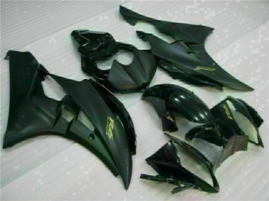 Affordable 2006-2007 Yamaha YZF R6 Motorcycle Fairings - Glossy Black Matte Black Gold Decals Australia