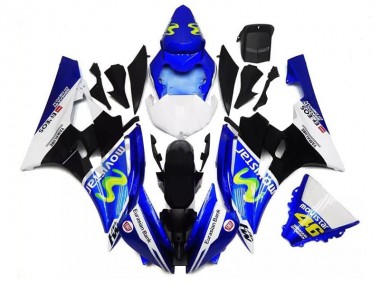 Affordable 2006-2007 Yamaha YZF R6 Motorcycle Fairings - Blue White Black Green MoviStar ENEOS Yamalube 46 Australia