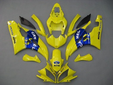 Affordable 2006-2007 Yamaha YZF R6 Motorcycle Fairings - Yellow Blue Motul Michelin Camel Australia