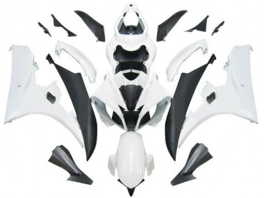Affordable 2006-2007 Yamaha YZF R6 Motorcycle Fairings - White Matte Black Australia