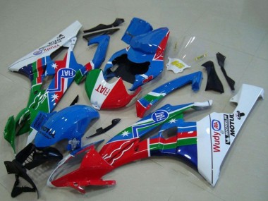 Affordable 2006-2007 Yamaha YZF R6 Motorcycle Fairings - White Blue Red Green Fiat Motul Australia