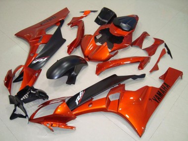 Affordable 2006-2007 Yamaha YZF R6 Motorcycle Fairing - Orange Matte Black Australia