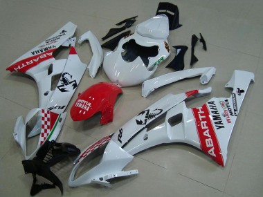 Affordable 2006-2007 Yamaha YZF R6 Motorcycle Fairings - White Red Motul Michelin Abarth Australia