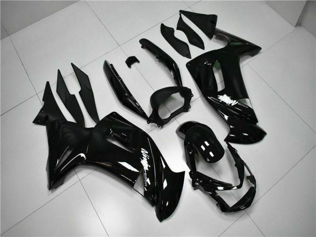 2006-2008 Kawasaki EX650 Motorcycle Fairings - Glossy Black White Australia