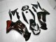 2006-2008 Kawasaki EX650 Motorcycle Fairings - Glossy Black Red Flame Australia