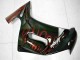2006-2008 Kawasaki EX650 Motorcycle Fairings - Glossy Black Red Flame Australia