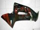 2006-2008 Kawasaki EX650 Motorcycle Fairings - Glossy Black Red Flame Australia