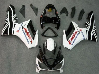 Affordable 2006-2008 Triumph Daytona 675 Triple Motorcycle Fairing Kits - White Glossy Black Australia