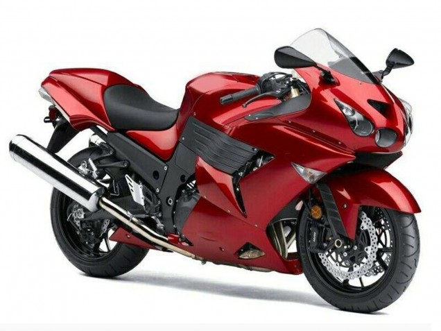 2006-2011 Kawasaki ZX14R ZZR1400 Motorcycle Fairings - Red Australia