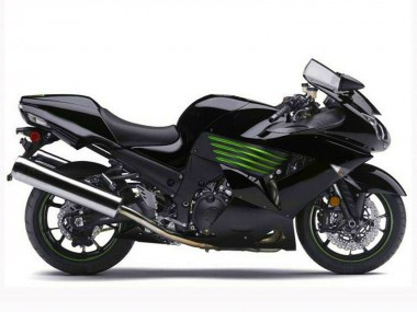 Affordable 2006-2011 Kawasaki ZX14R ZZR1400 Motorcycle Fairings - Glossy Black Green Australia