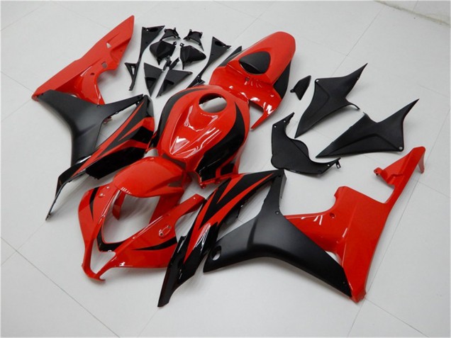 2007-2008 Honda CBR600RR Bike Fairings - Red Matte Black Australia
