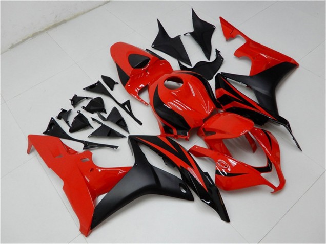 2007-2008 Honda CBR600RR Bike Fairings - Red Matte Black Australia