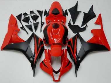 Affordable 2007-2008 Honda CBR600RR Bike Fairings - Red Matte Black Australia