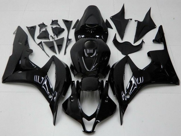 2007-2008 Honda CBR600RR Motorcycle Fairings - Glossy Black Australia