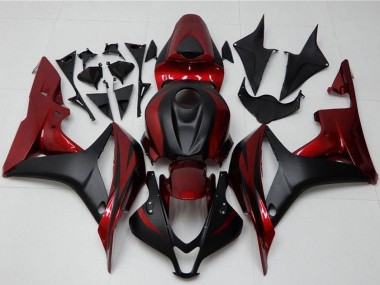 Affordable 2007-2008 Honda CBR600RR Motorcycle Fairing Kits - Red Matte Black Australia