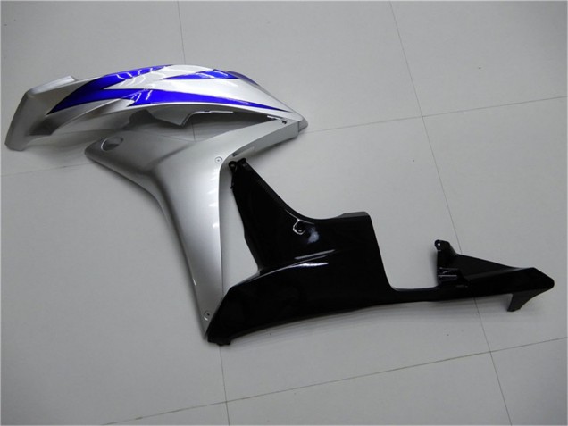 2007-2008 Honda CBR600RR Motorcycle Fairings - Silver Blue Glossy Black OEM Style Australia