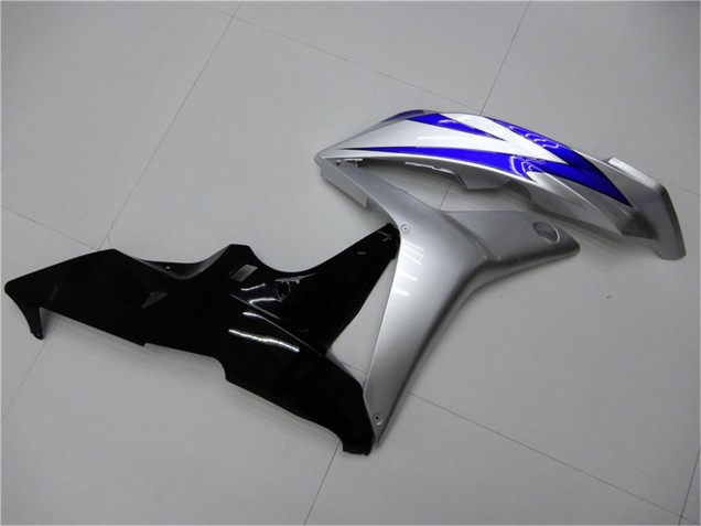 2007-2008 Honda CBR600RR Motorcycle Fairings - Silver Blue Glossy Black OEM Style Australia